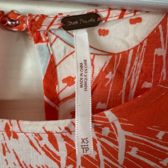 Free People First Kiss Orange Floral Long Sleeve Maxi Dress | XS - Picture 3 of 9